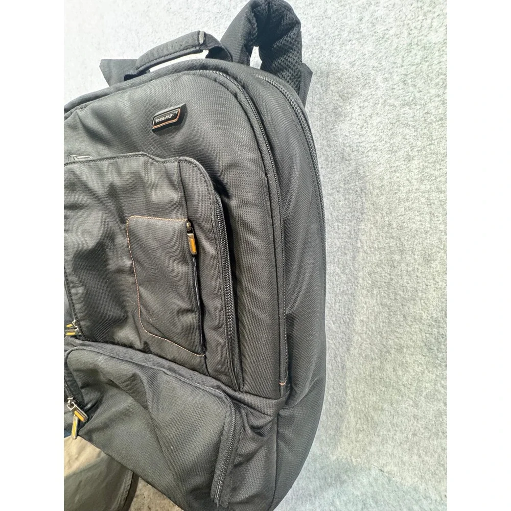 Briggs & Riley @work Medium Cargo Backpack Black Ballistic Nylon Laptop Bag